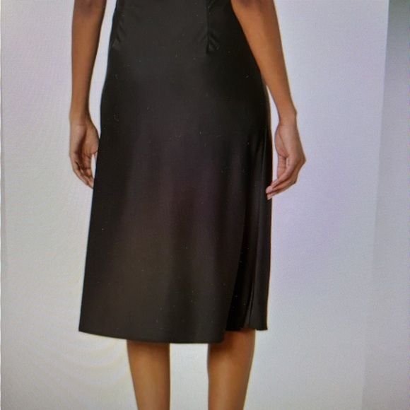 The Drop Dresses & Skirts - The Drop Silky Slip Skirt - NWOT - Elegant Black Satin Skirt - Size M